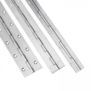 hinge fada saincheaptha 201n304n tiús 1.2mm cruach dhosmálta pianó tiubh pianó hinge comh -aireachta leanúnach hinge pianó comh -aireachta leanúnach